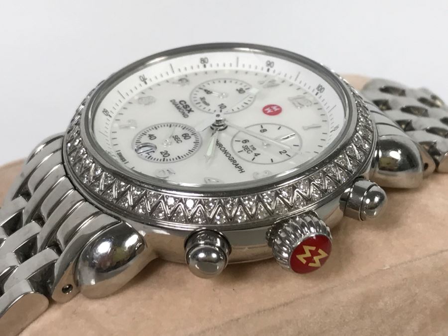 MICHELE Luxury CSX Diamond Chronograph Ladies Watch 71-3600 [Photo 9]