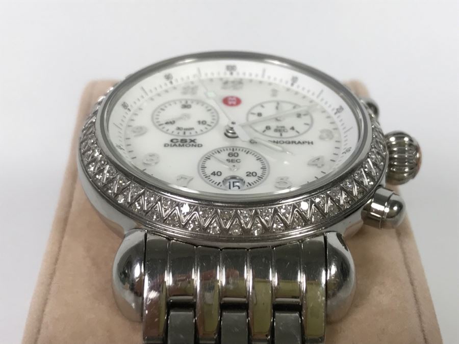 MICHELE Luxury CSX Diamond Chronograph Ladies Watch 71-3600 [Photo 6]