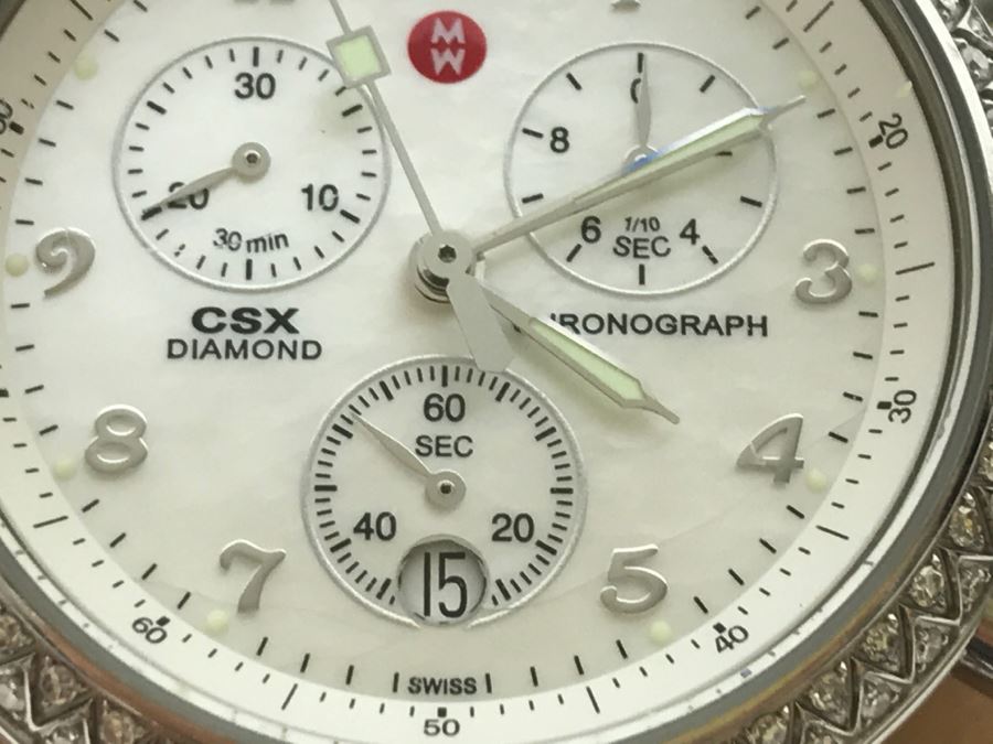 MICHELE Luxury CSX Diamond Chronograph Ladies Watch 71-3600 [Photo 7]