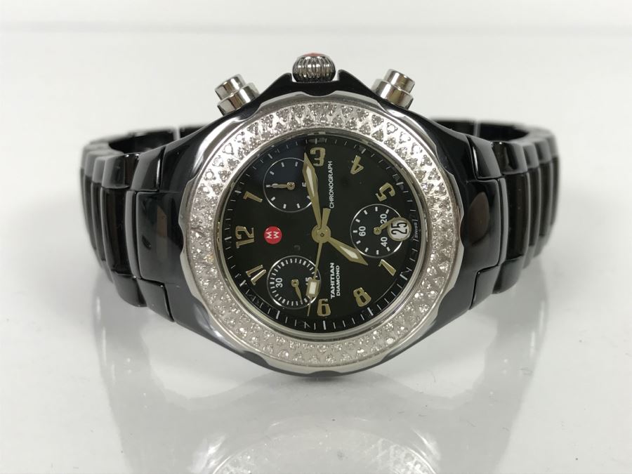 Michele tahitian ceramic on sale watch