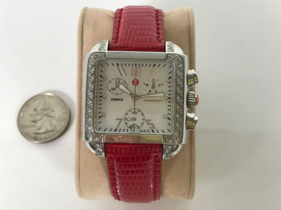 MICHELE Luxury Sapphire Crystal URBAN Chronograph Ladies Watch MW02H01 [Photo 3]