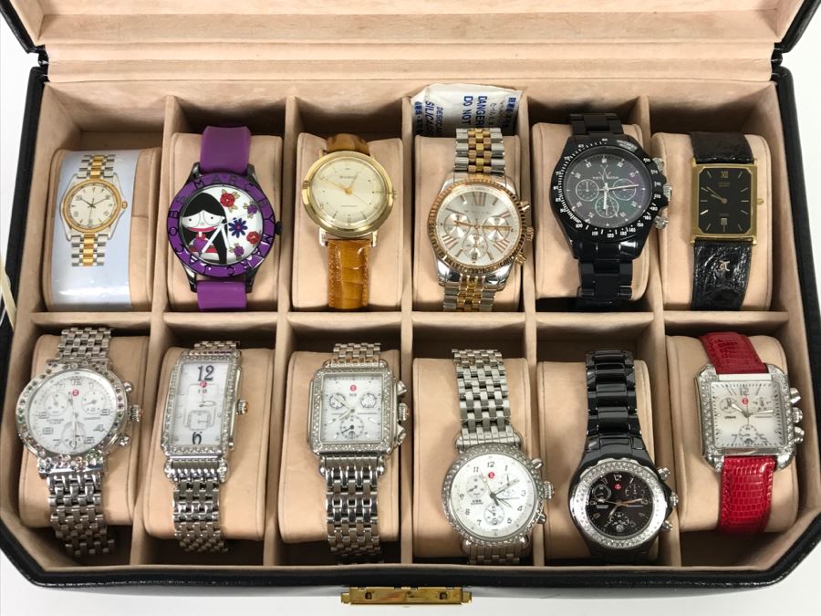 WOLF DESIGNS Watch Storage Case With Glass Top And Key (Watches Sold Separately In This Sale) [Photo 7]