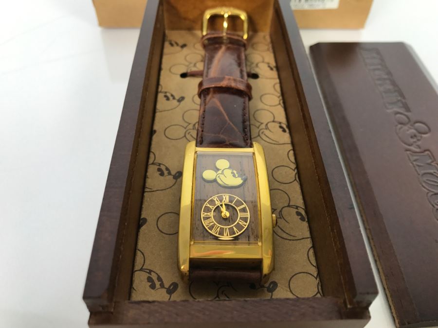 New In Box Disney Time Works Mickey Mouse Watch Retails $85 [Photo 7]