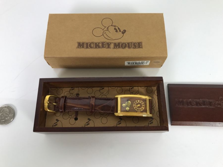 New In Box Disney Time Works Mickey Mouse Watch Retails $85 [Photo 6]