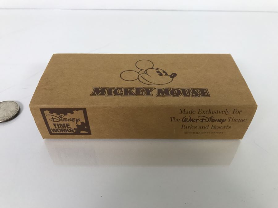 New In Box Disney Time Works Mickey Mouse Watch Retails $85 [Photo 2]