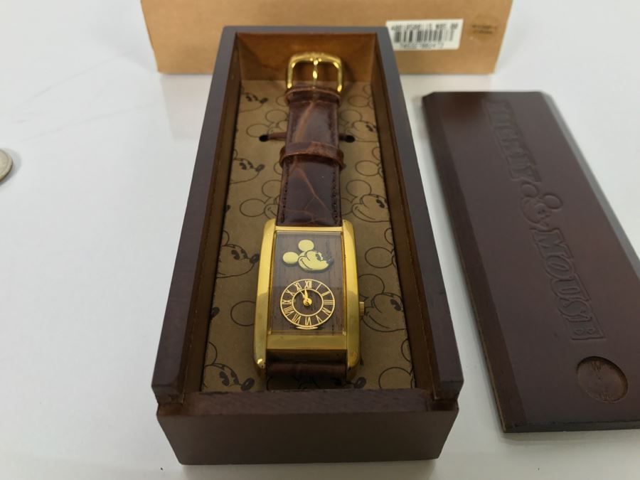 New In Box Disney Time Works Mickey Mouse Watch Retails $85
