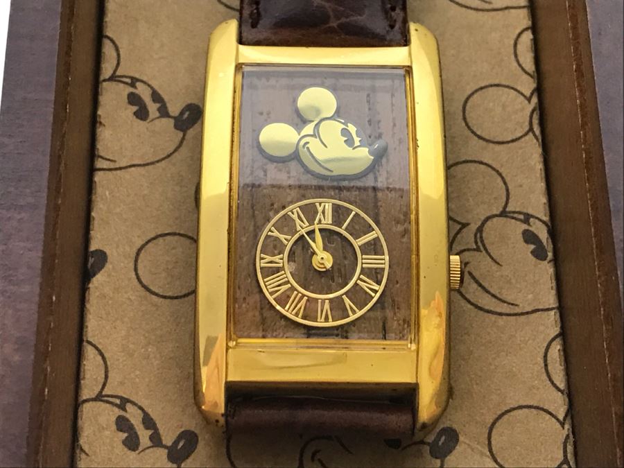 New In Box Disney Time Works Mickey Mouse Watch Retails $85 [Photo 9]