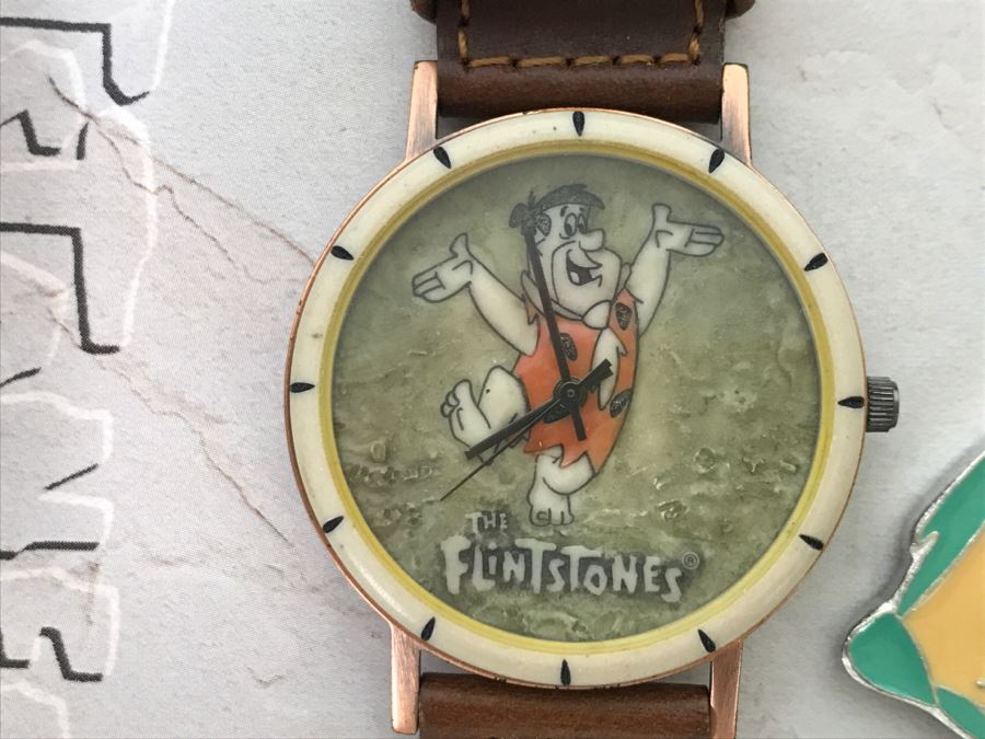 Collection Of Character Watches: Bugs Bunny, Goofy Disney PEDRE, The Flintstones FOSSIL [Photo 3]