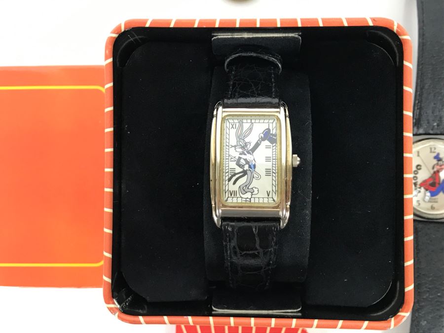 Collection Of Character Watches: Bugs Bunny, Goofy Disney PEDRE, The Flintstones FOSSIL [Photo 6]