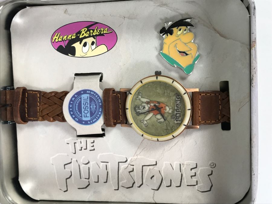 Collection Of Character Watches: Bugs Bunny, Goofy Disney PEDRE, The Flintstones FOSSIL [Photo 4]