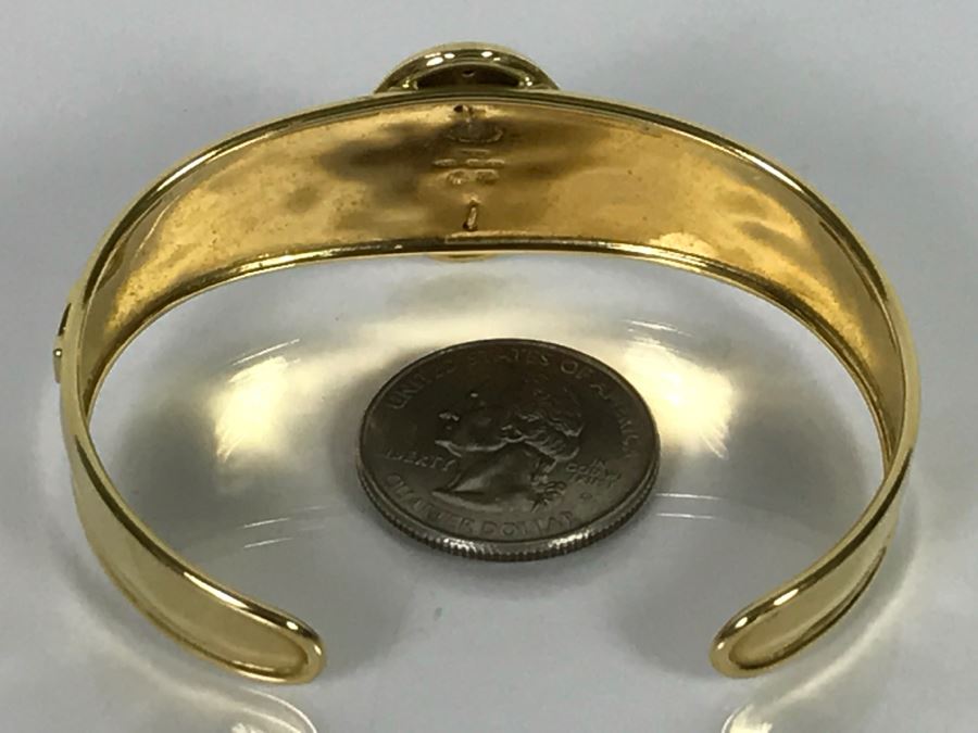 18K Yellow Gold ANFORA Italy Ladies Bracelet 20.2g [Photo 8]