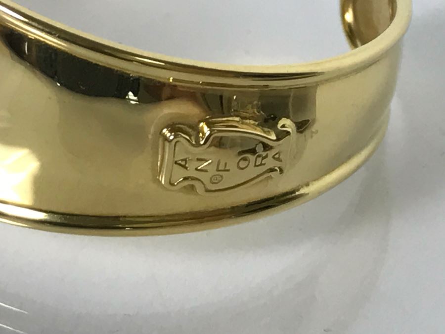 18K Yellow Gold ANFORA Italy Ladies Bracelet 20.2g [Photo 7]