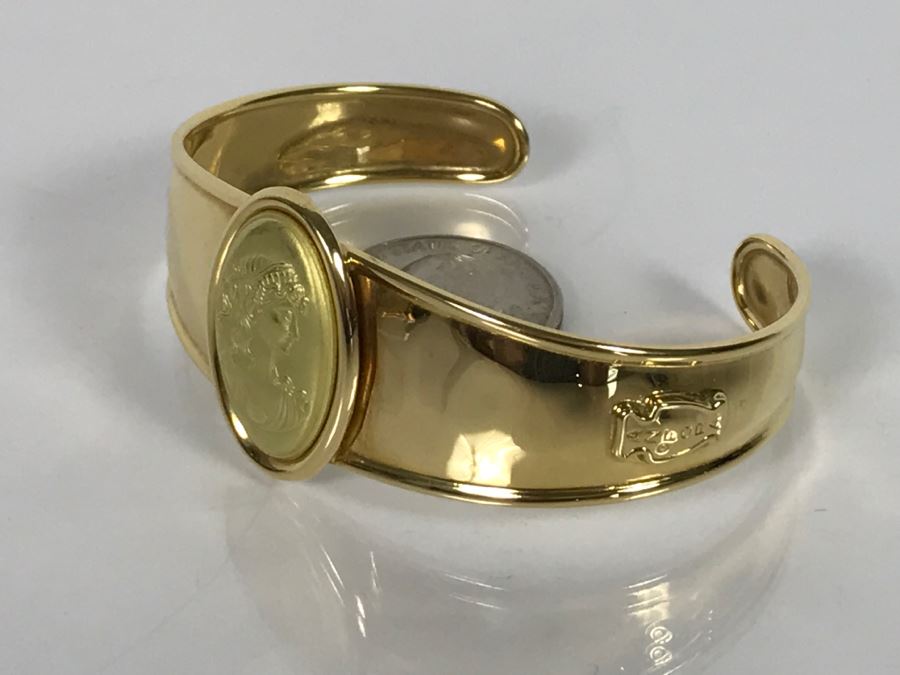 18K Yellow Gold ANFORA Italy Ladies Bracelet 20.2g [Photo 5]