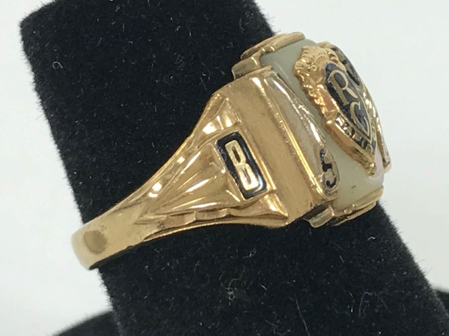 10K Yellow Gold JOSTEN Rapid City 1958 Class Ring 3.3g [Photo 5]