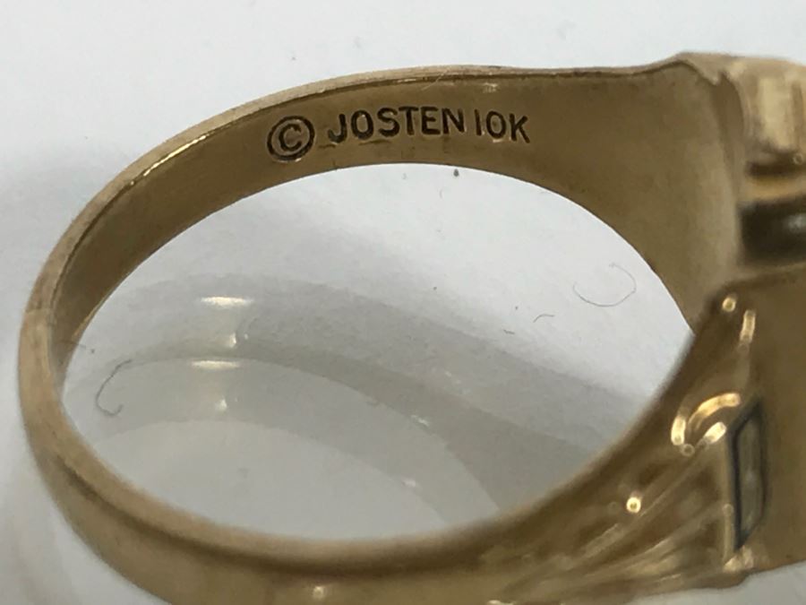 10K Yellow Gold JOSTEN Rapid City 1958 Class Ring 3.3g [Photo 9]