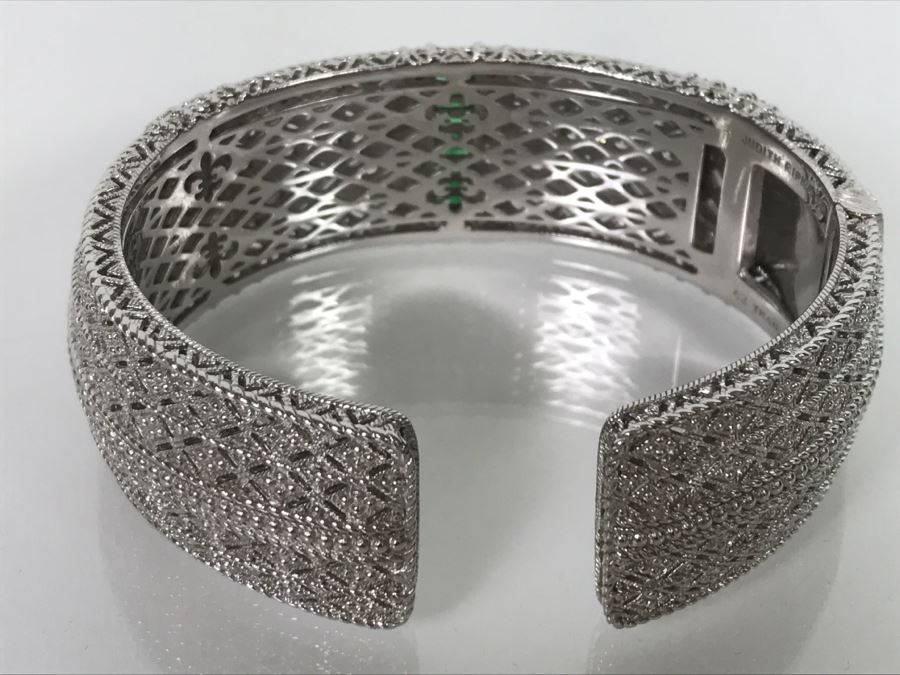 Stunning Judith Ripka Sterling Silver Bracelet 82g [Photo 11]