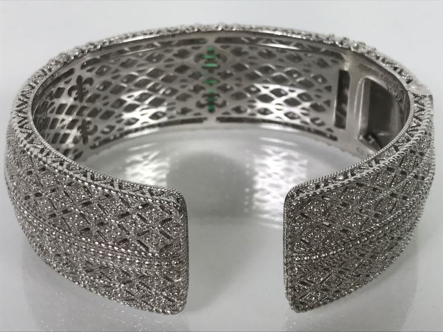 Stunning Judith Ripka Sterling Silver Bracelet 82g [Photo 10]