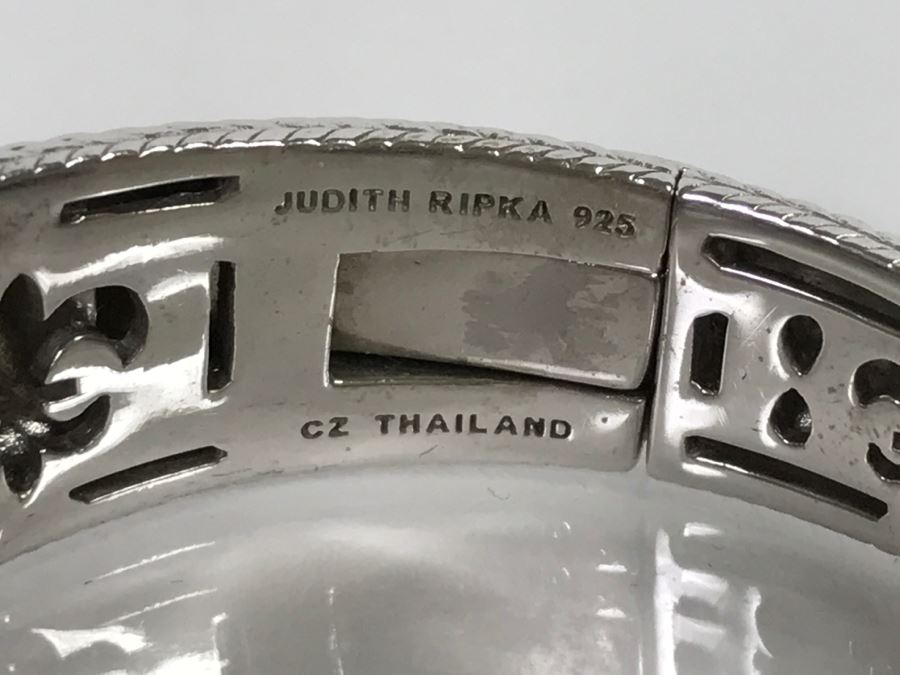 Judith Ripka Sterling Silver Bracelet 71.2g [Photo 11]