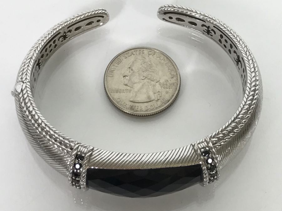 Judith Ripka Sterling Silver Bracelet 71.2g [Photo 6]