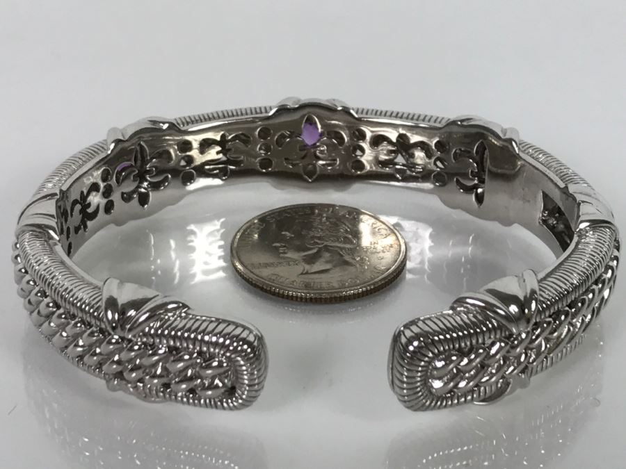 Judith Ripka Sterling Silver Bracelet 49.8g [Photo 7]