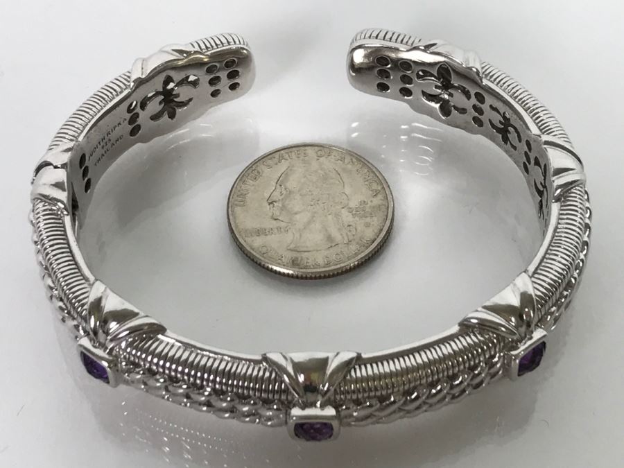 Judith Ripka Sterling Silver Bracelet 49.8g [Photo 6]