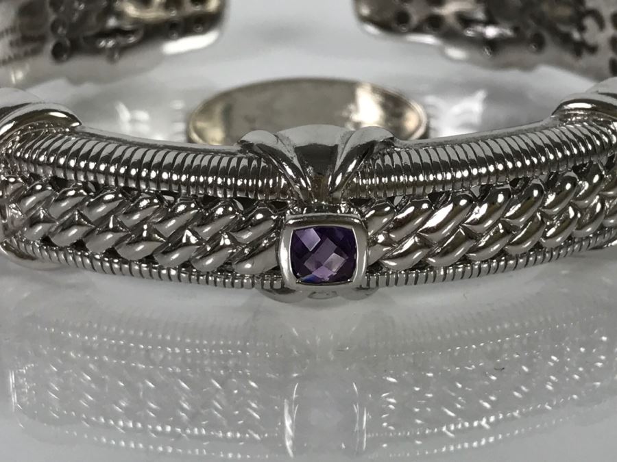 Judith Ripka Sterling Silver Bracelet 49.8g [Photo 3]
