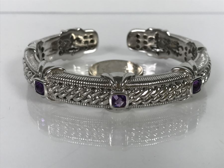 Judith Ripka Sterling Silver Bracelet 49.8g