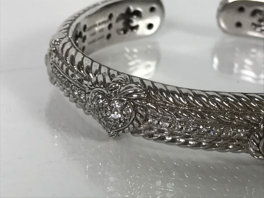 Set Of (3) Judith Ripka Sterling Silver Bracelets 101.6g TW [Photo 8]