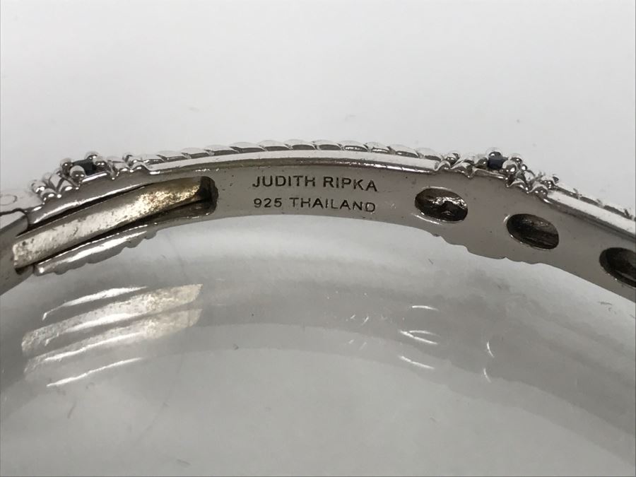 Set Of (3) Judith Ripka Sterling Silver Bracelets 101.6g TW [Photo 17]