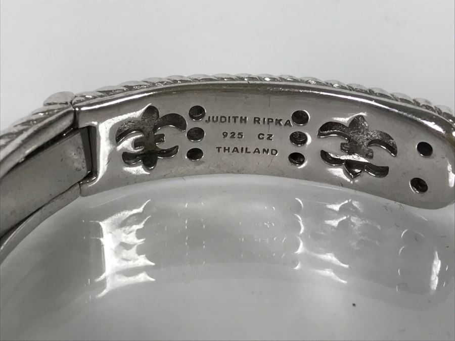 Set Of (3) Judith Ripka Sterling Silver Bracelets 101.6g TW [Photo 16]