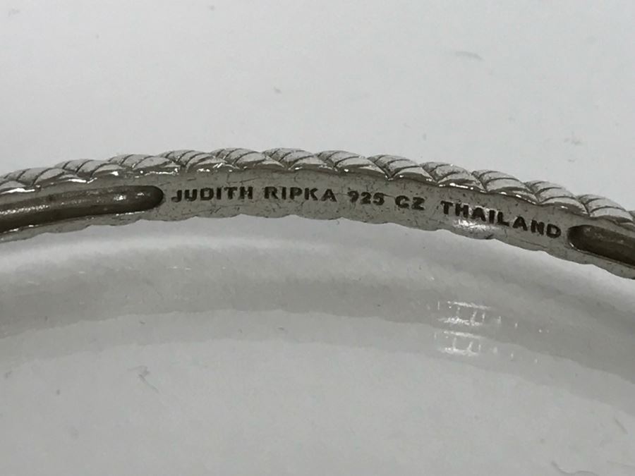 Set Of (3) Judith Ripka Sterling Silver Bracelets 46g TW [Photo 11]