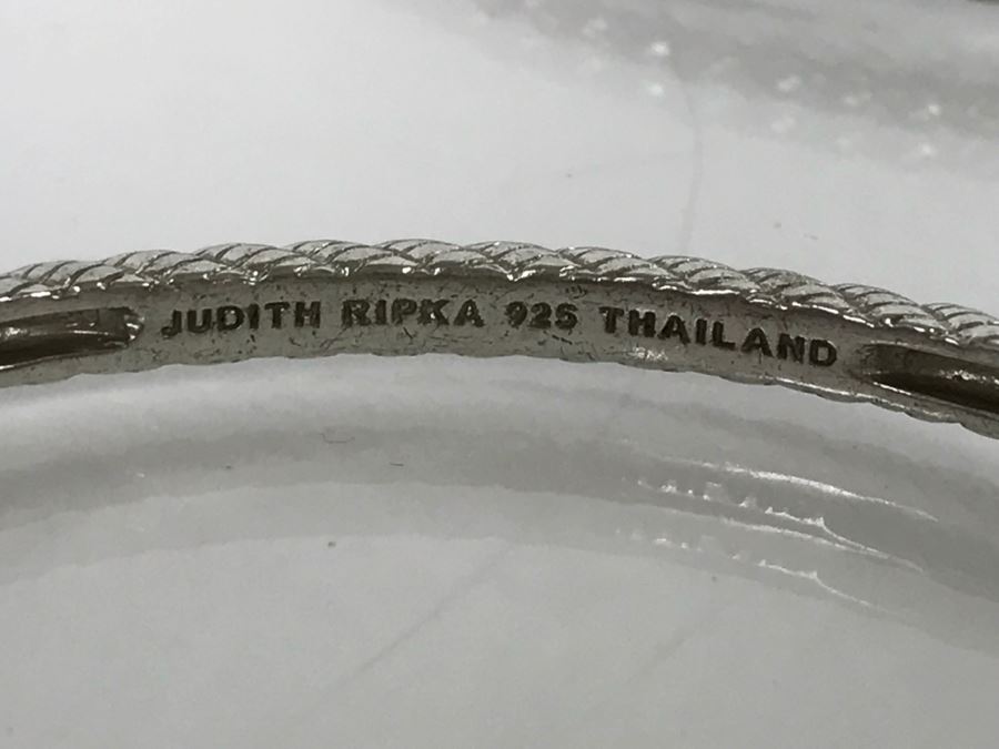 Set Of (3) Judith Ripka Sterling Silver Bracelets 46g TW [Photo 9]