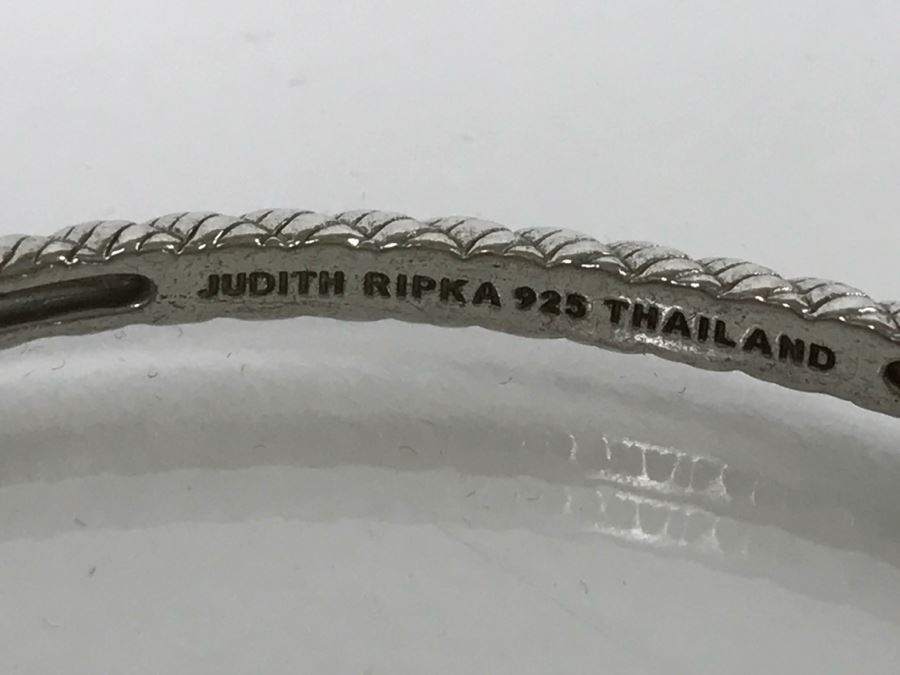 Set Of (3) Judith Ripka Sterling Silver Bracelets 46g TW [Photo 10]