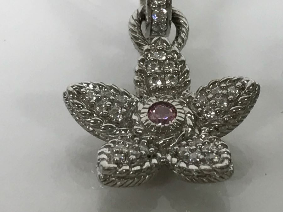 Pair Of Judith Ripka Sterling Silver Pendants 21.9g [Photo 11]