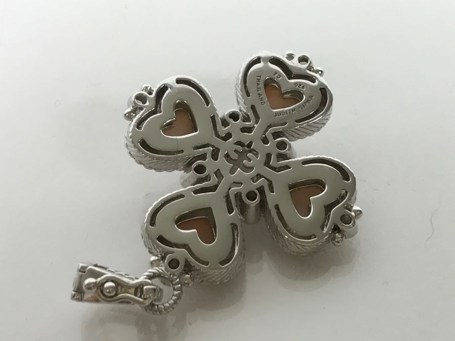 Pair Of Judith Ripka Sterling Silver Pendants 21.9g [Photo 14]