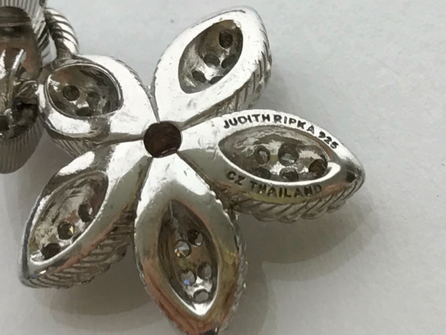 Pair Of Judith Ripka Sterling Silver Pendants 21.9g [Photo 16]