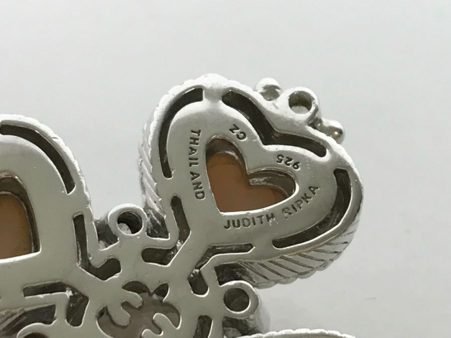 Pair Of Judith Ripka Sterling Silver Pendants 21.9g [Photo 15]