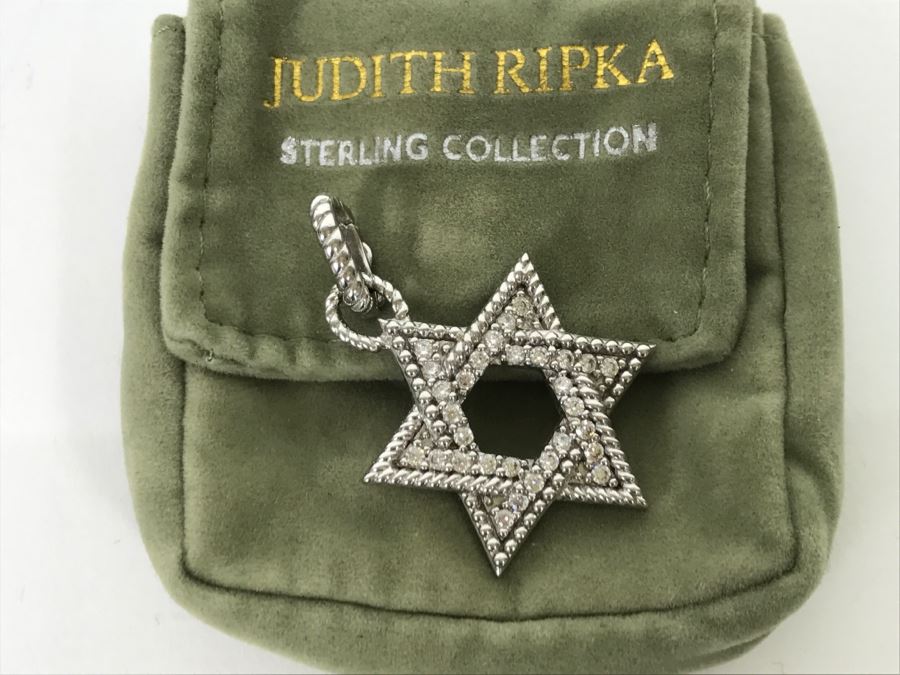 Judith Ripka Sterling Silver Pendants 8.2g [Photo 12]