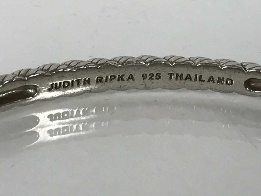Set Of (3) Judith Ripka Sterling Silver Bracelets 75.4g TW [Photo 13]