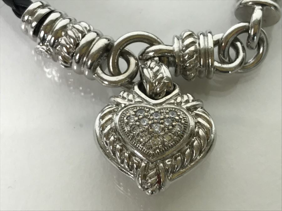 Set Of (3) Judith Ripka Sterling Silver Bracelets 75.4g TW [Photo 5]