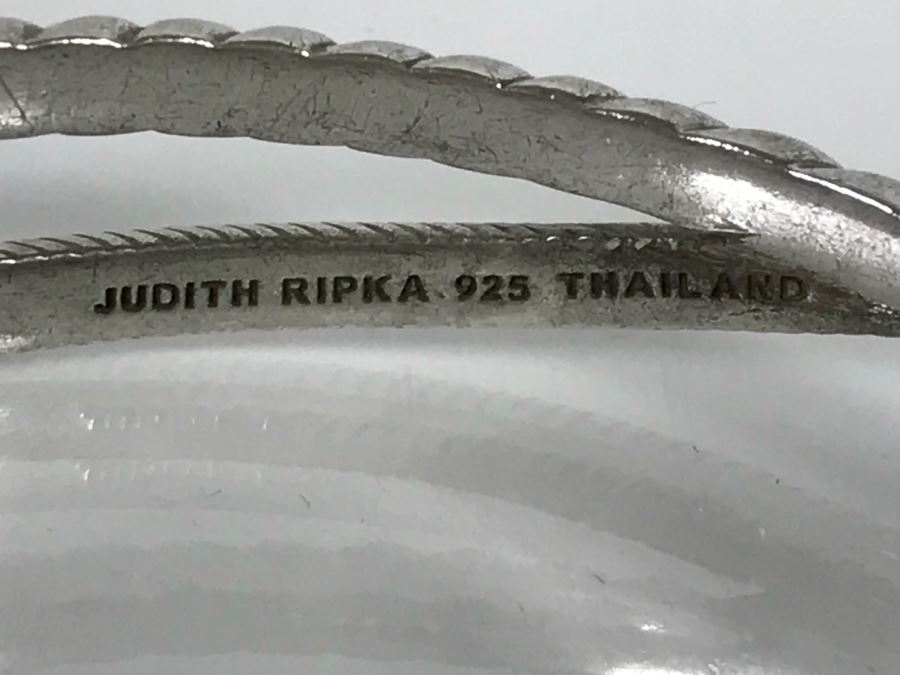 Set Of (3) Judith Ripka Sterling Silver Bracelets 75.4g TW [Photo 12]