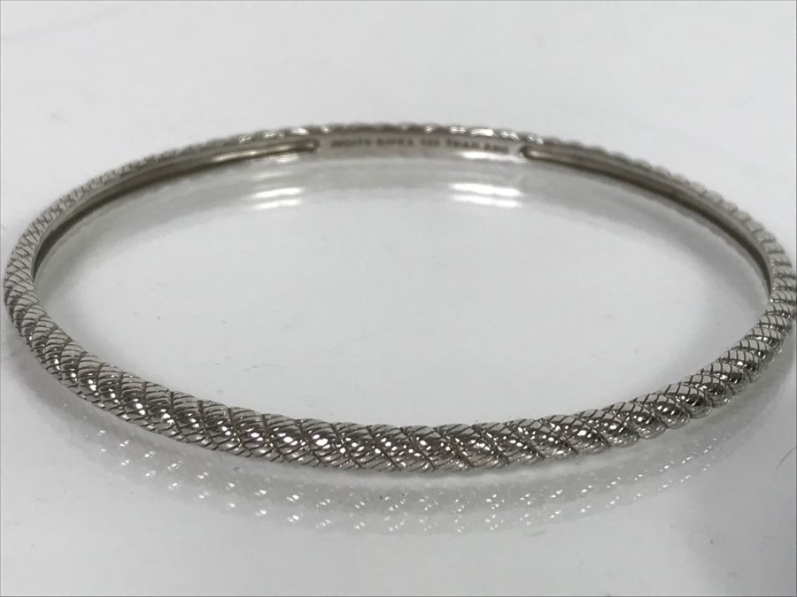 Set Of (3) Judith Ripka Sterling Silver Bracelets 75.4g TW [Photo 9]