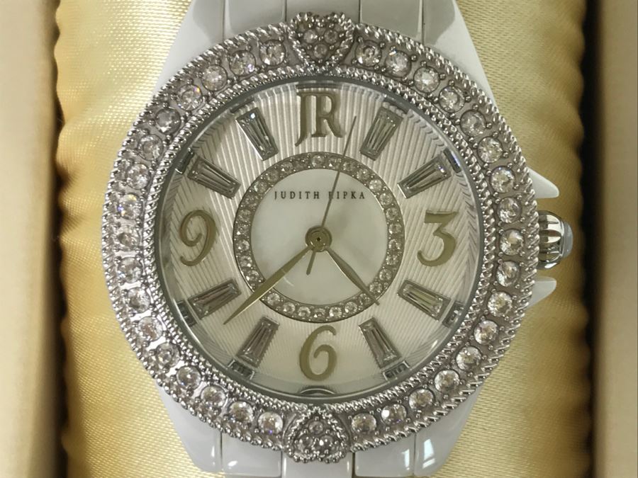 Judith Ripka Ladies Watch With Case