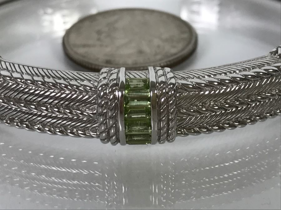 Judith Ripka Sterling Silver Bracelet 46g [Photo 3]