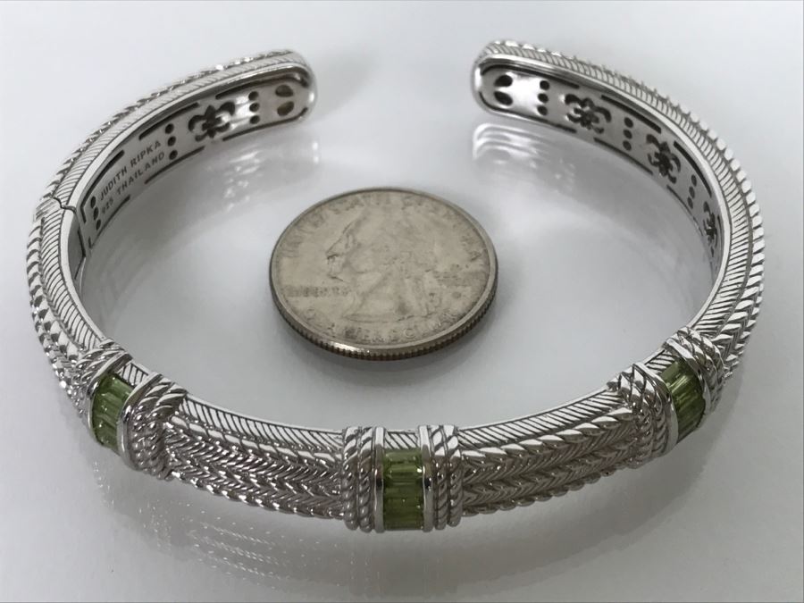 Judith Ripka Sterling Silver Bracelet 46g [Photo 5]