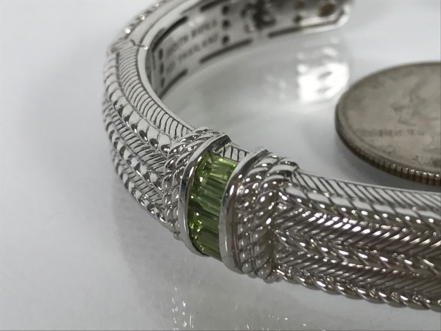 Judith Ripka Sterling Silver Bracelet 46g [Photo 4]