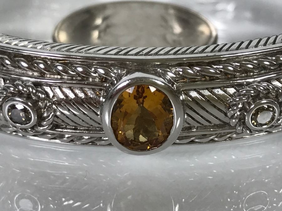 Judith Ripka Sterling Silver Bracelet 49.5g [Photo 3]