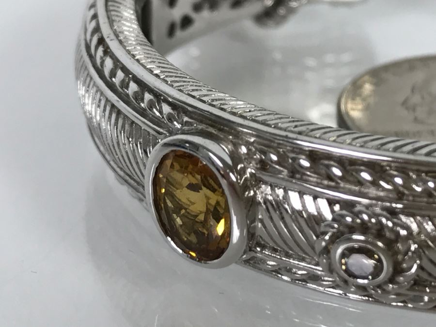 Judith Ripka Sterling Silver Bracelet 49.5g [Photo 4]
