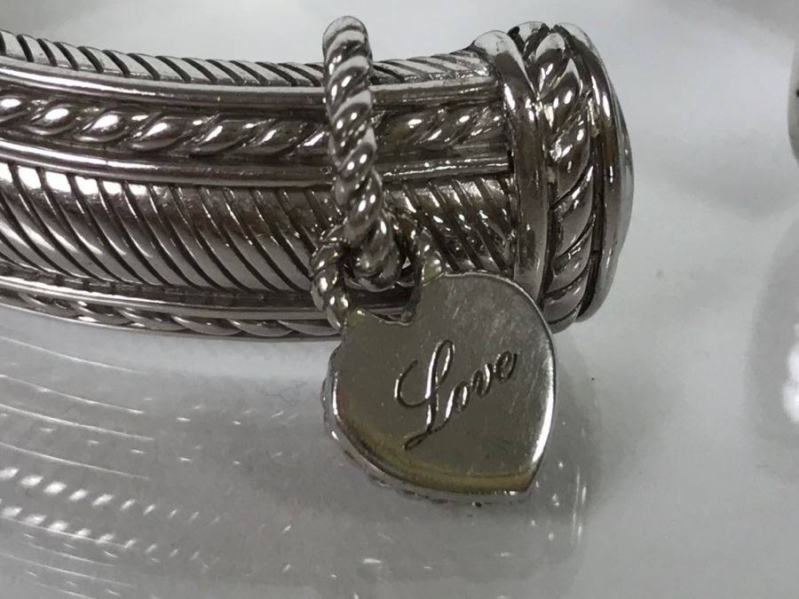 Judith Ripka Sterling Silver Bracelet 49.5g [Photo 9]