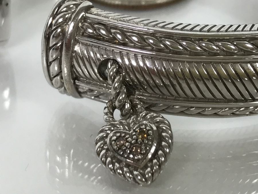 Judith Ripka Sterling Silver Bracelet 49.5g [Photo 8]